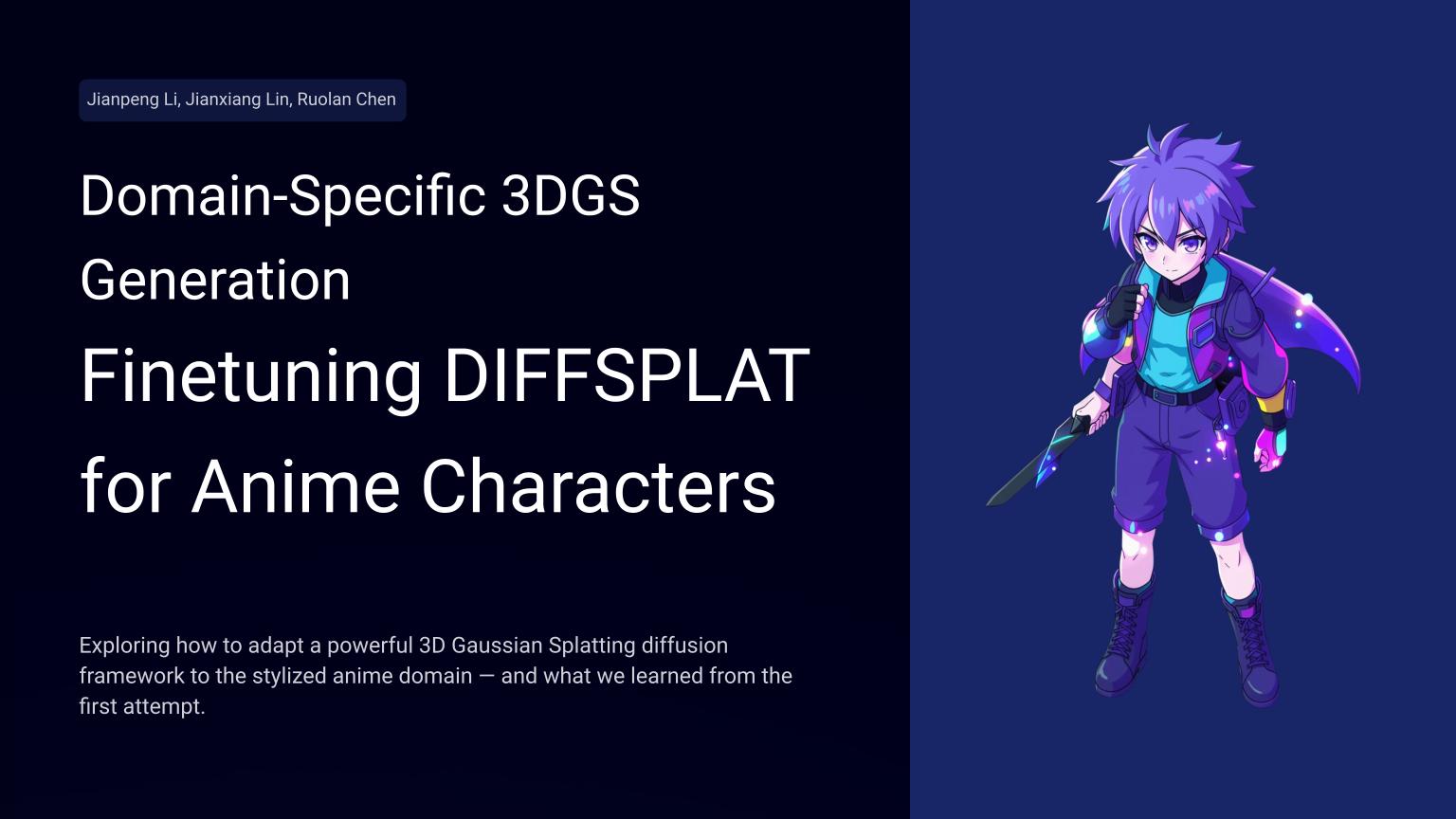 DiffSplat Fine-tune